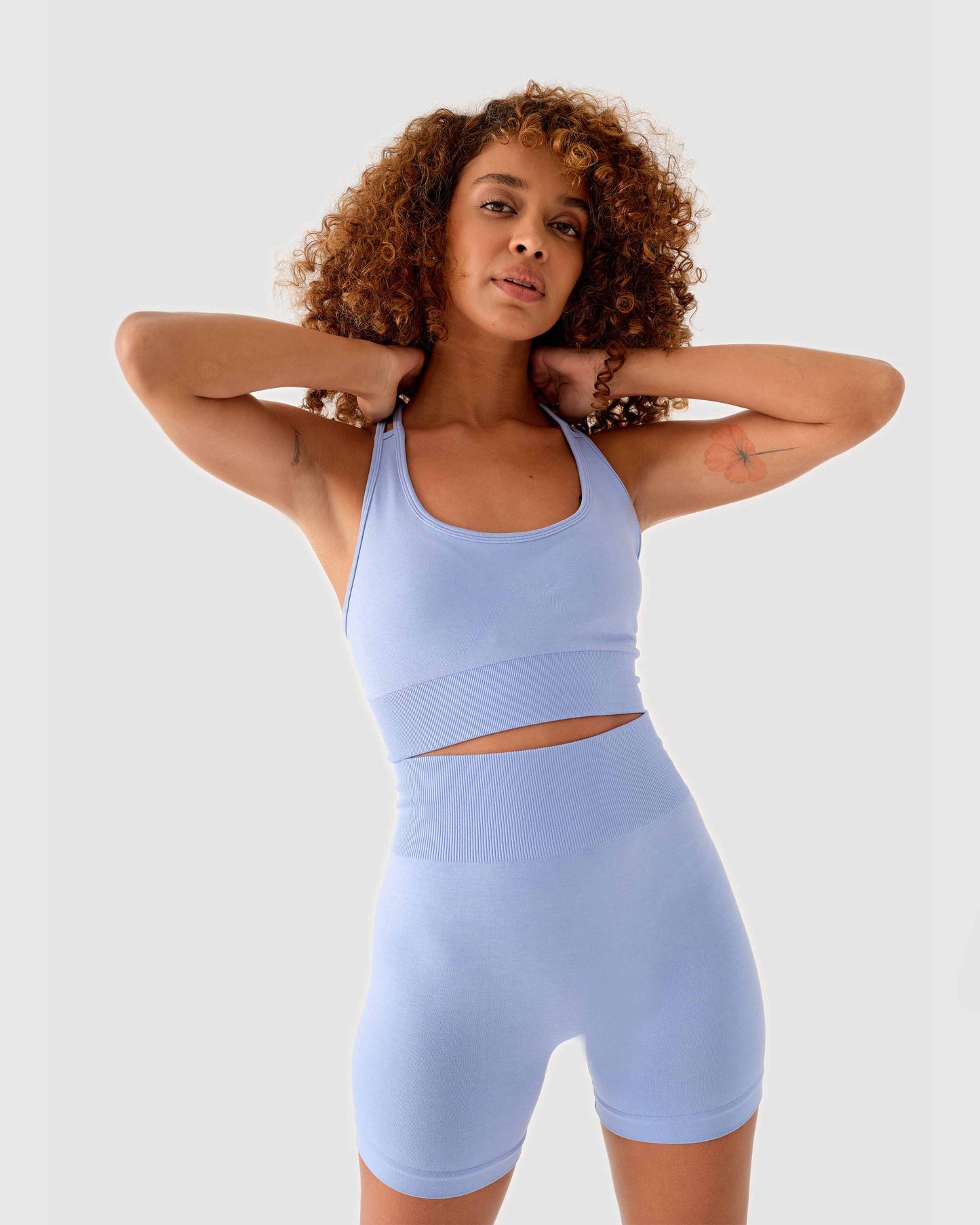 Scrunch Seamless Mini Short Babyblau