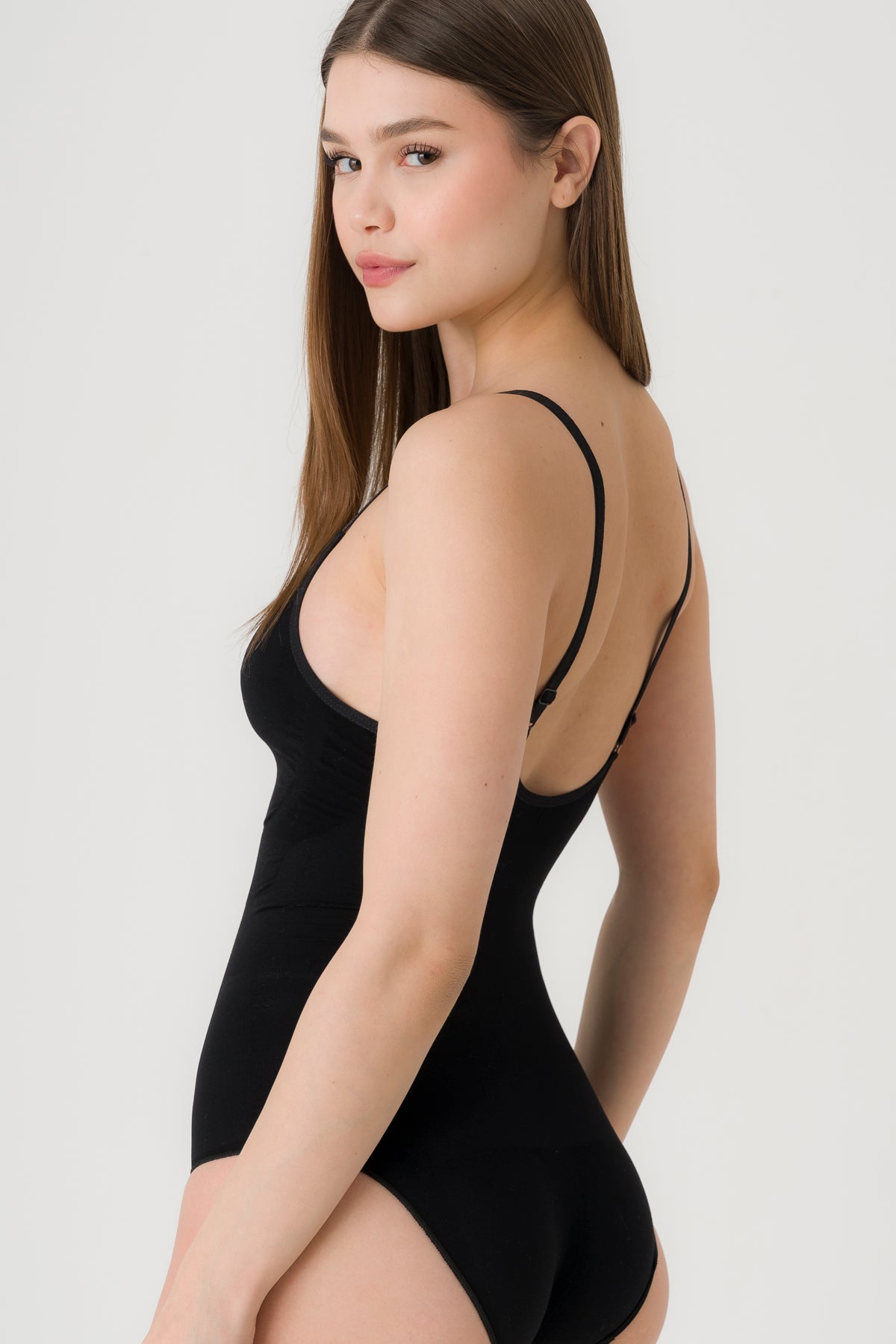 Shapewear Bodysuit mit Slip Schwarz