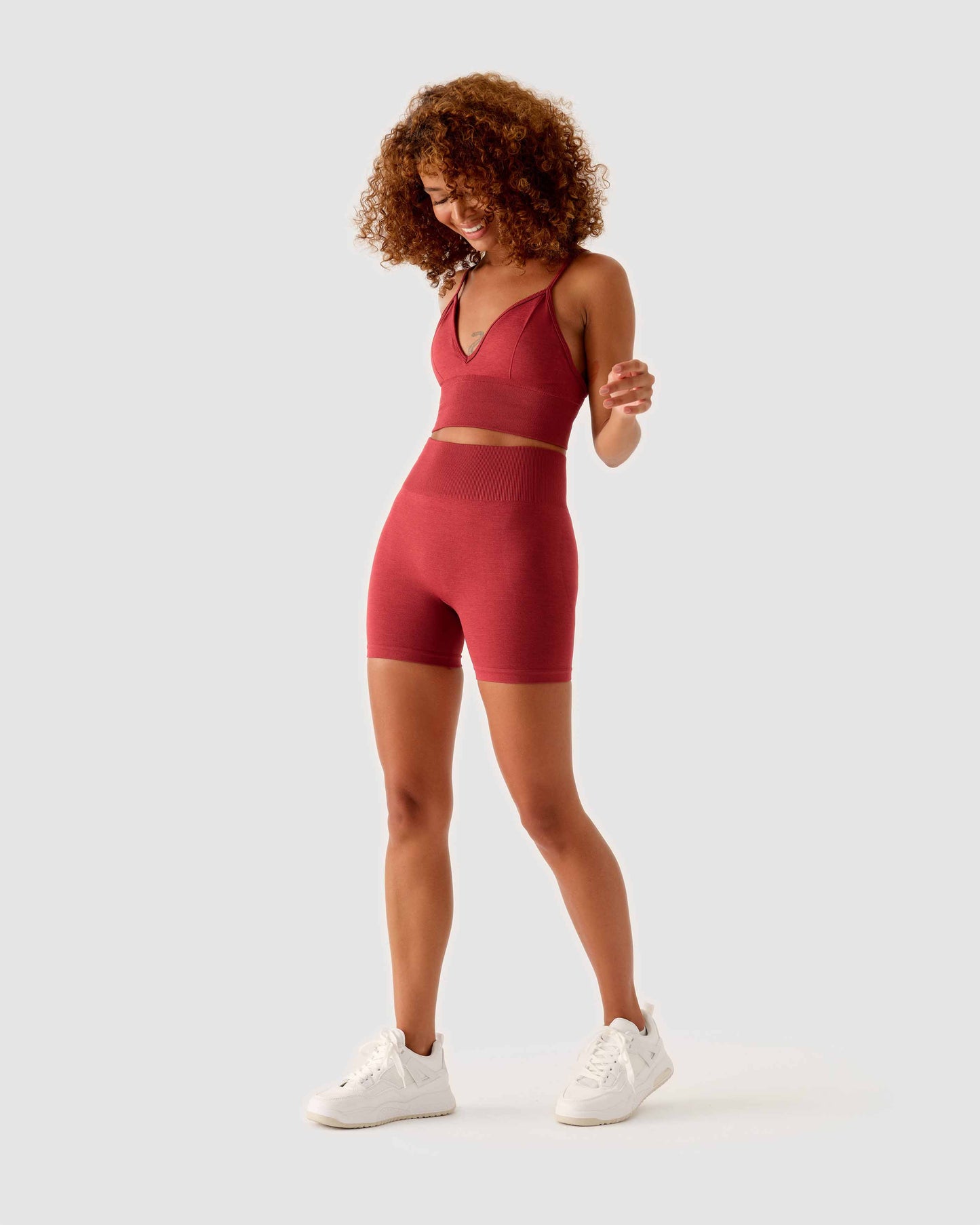Essential Seamless Mini Short Weinrot