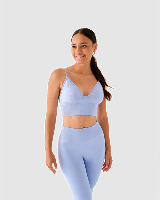 V-Neck Bra Babyblau