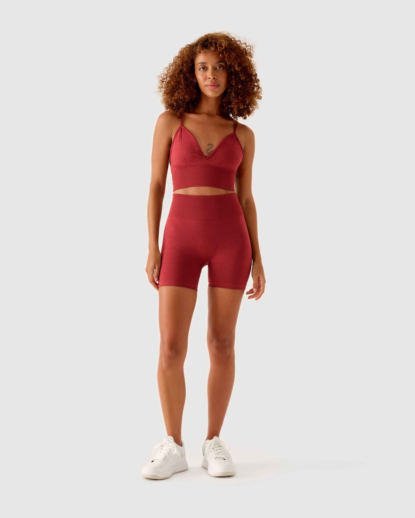 Essential Seamless Mini Short Weinrot