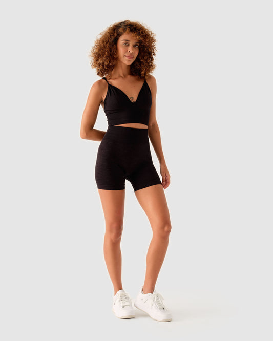 Scrunch Seamless Mini Short Schwarz