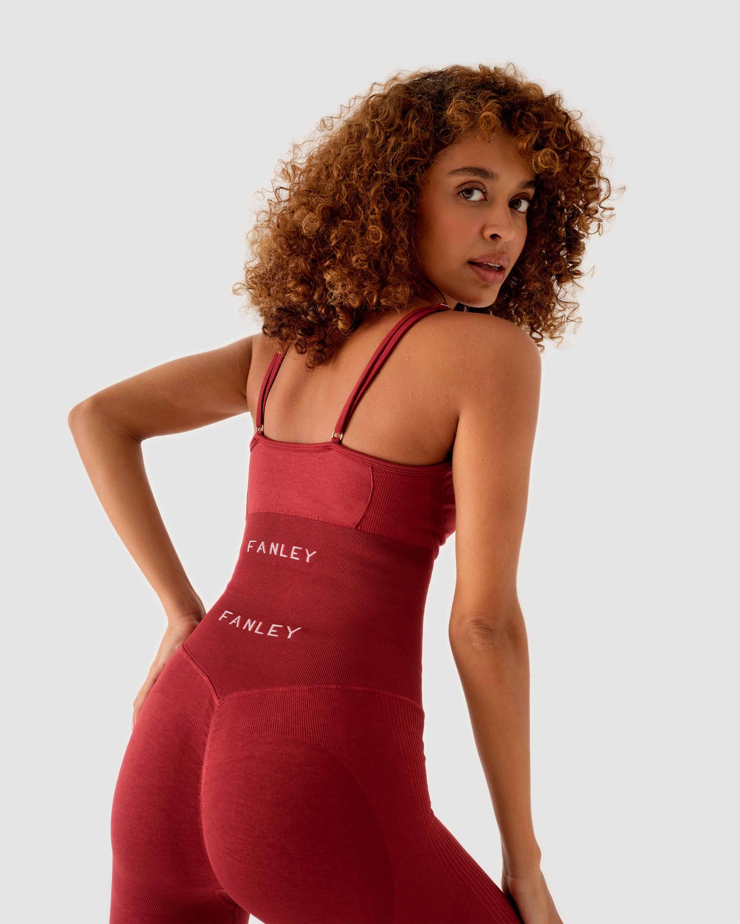 Crop Bra Weinrot