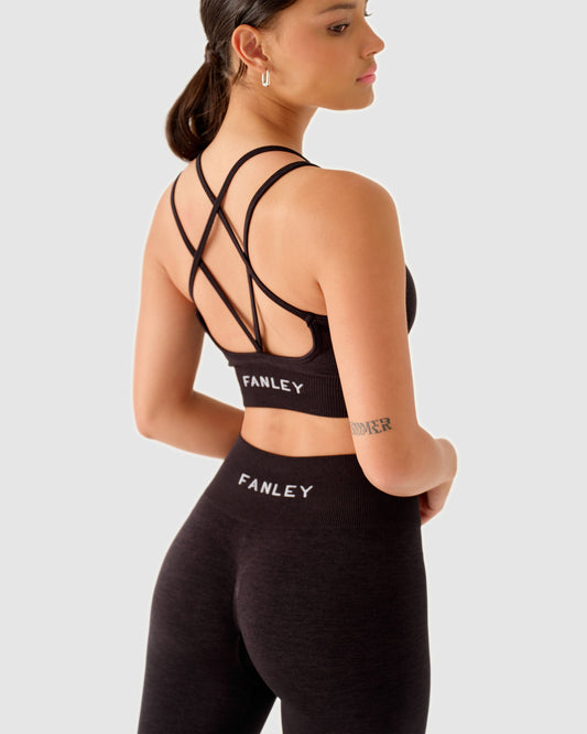 Strappy Back Bra Schwarz