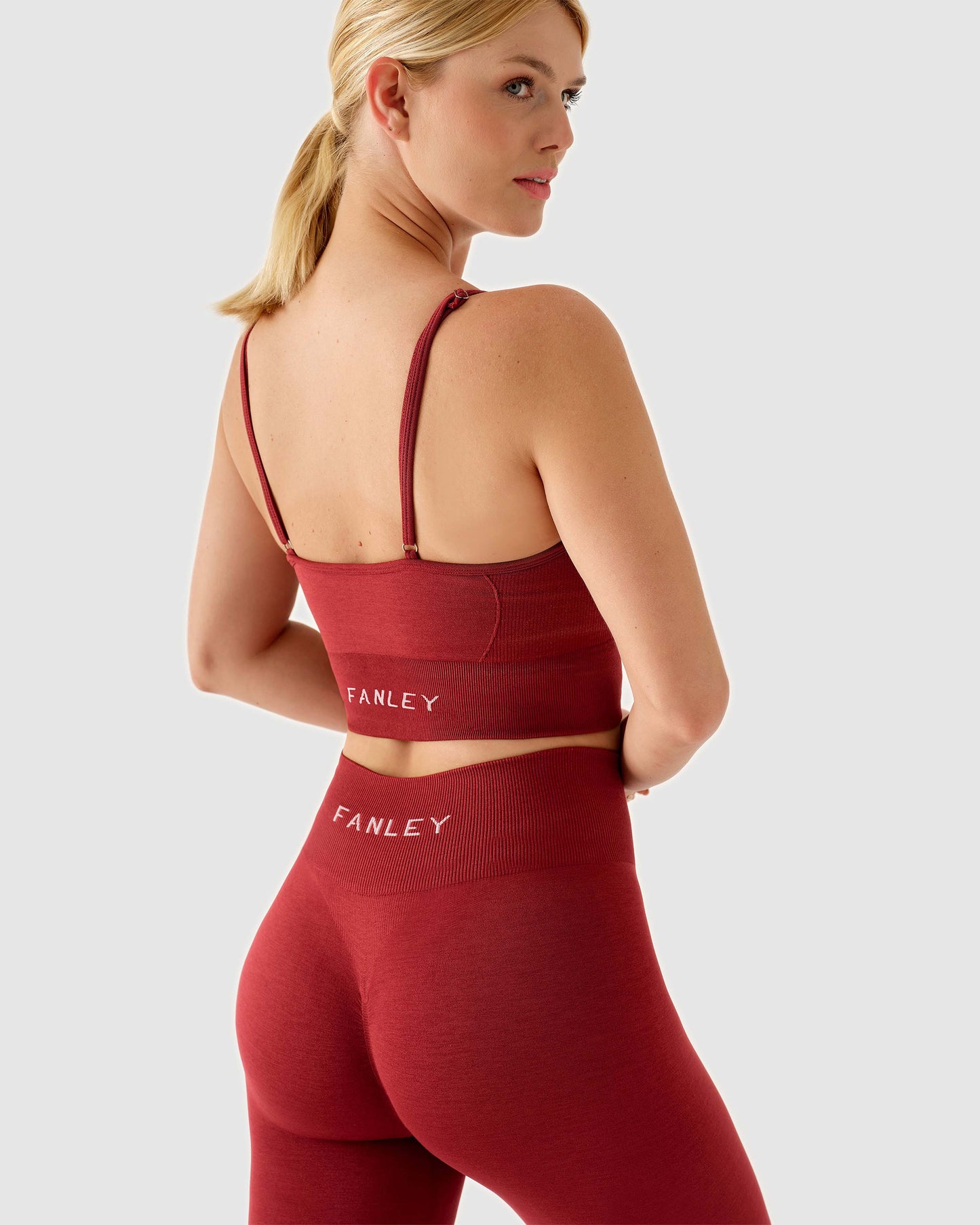 Scrunch Seamless Leggings Weinrot