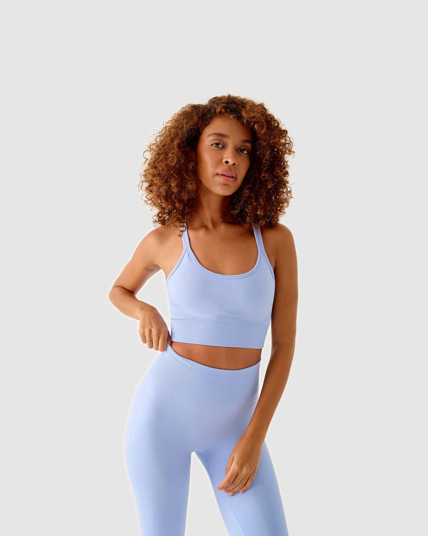 Strappy Back Bra Babyblau