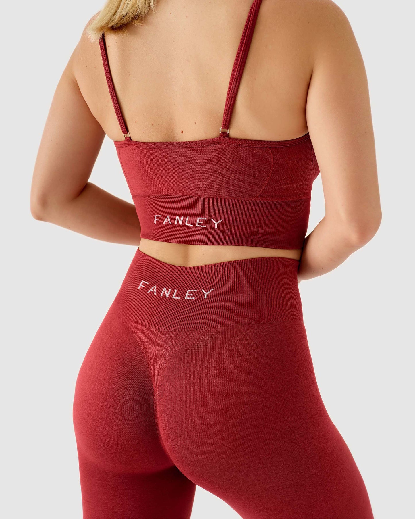 Scrunch Seamless Leggings Weinrot