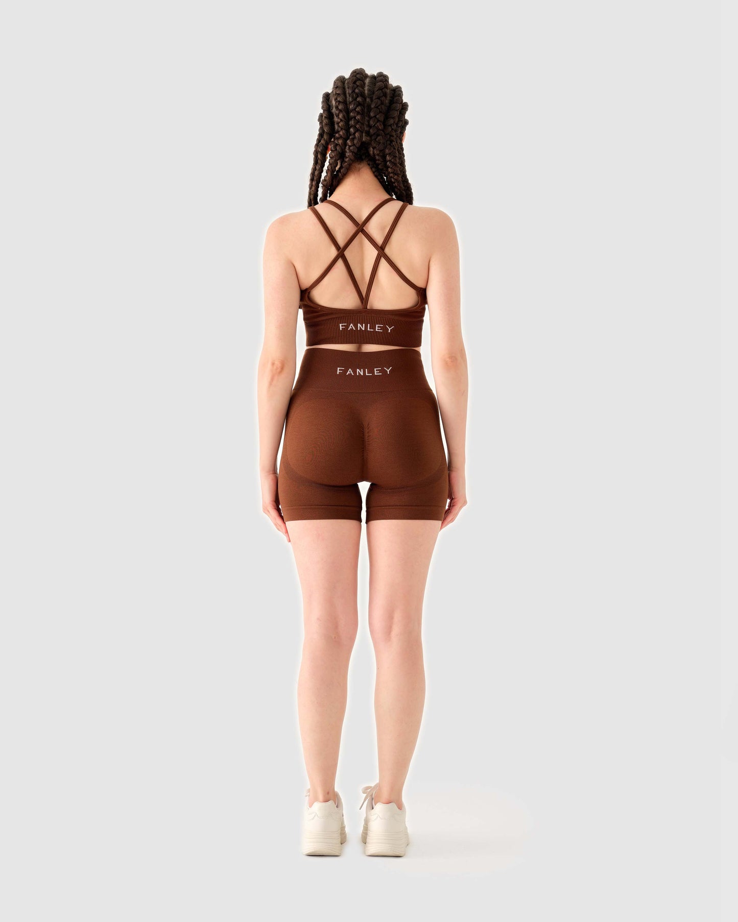 Strappy Back Bra Dunkelbraun