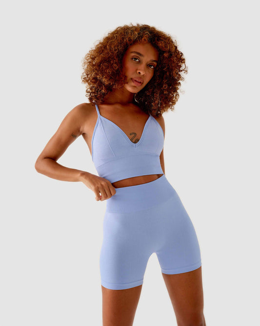 Essential Seamless Mini Short Babyblau