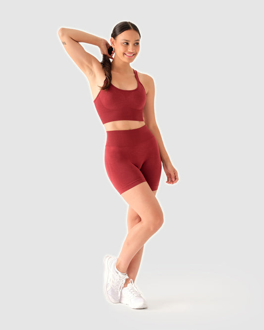 Scrunch Seamless Mini Short Weinrot