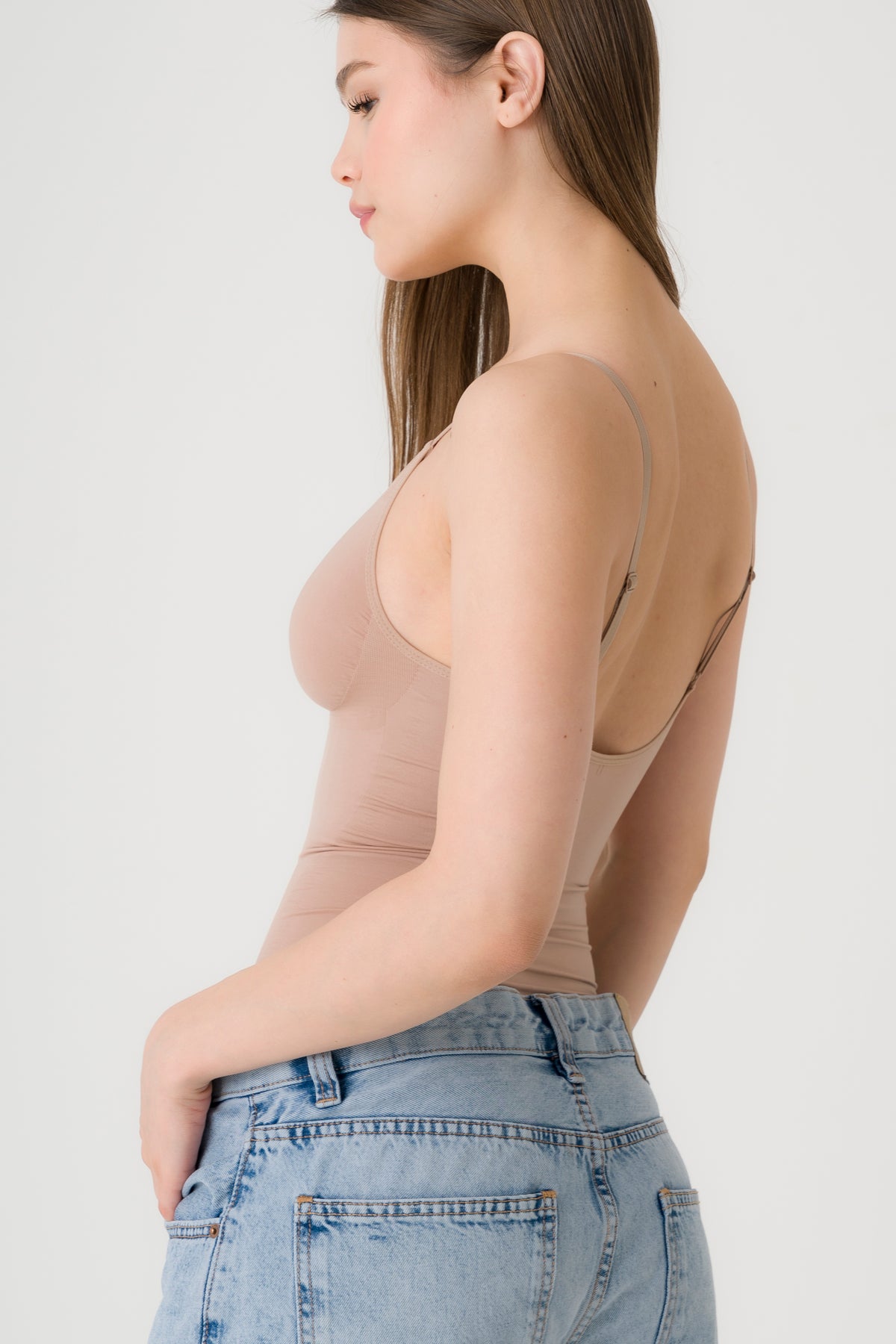 Shapewear Bodysuit mit Slip Beige