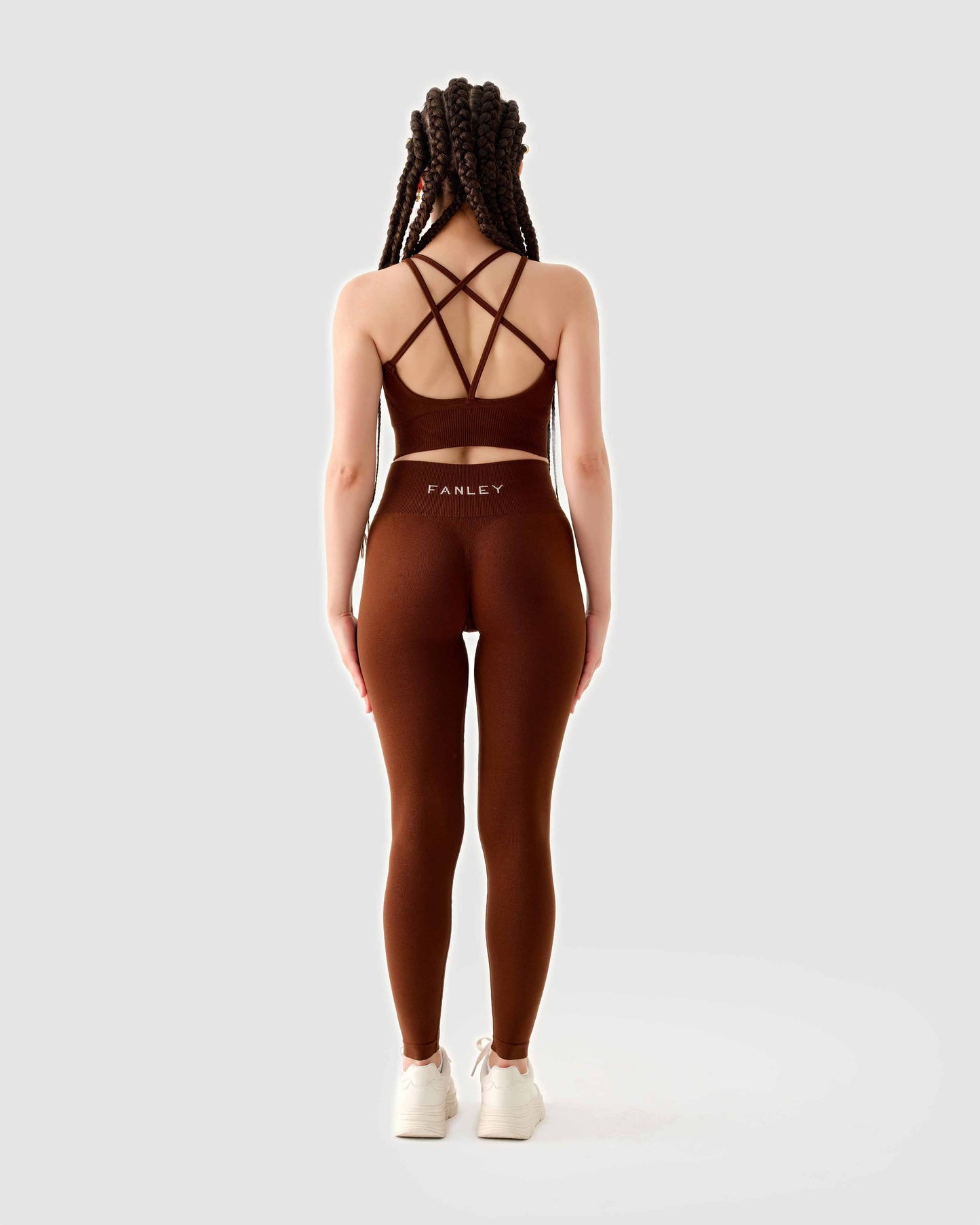 Scrunch Seamless Leggings Dunkelbraun